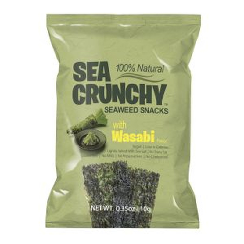 Merevetikate Snäkk wasabi maitsega, SEA CRUNCHY, 10 g