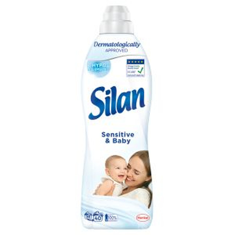 Pesuloputusvahend Sensitive 40pk, SILAN, 880 ml