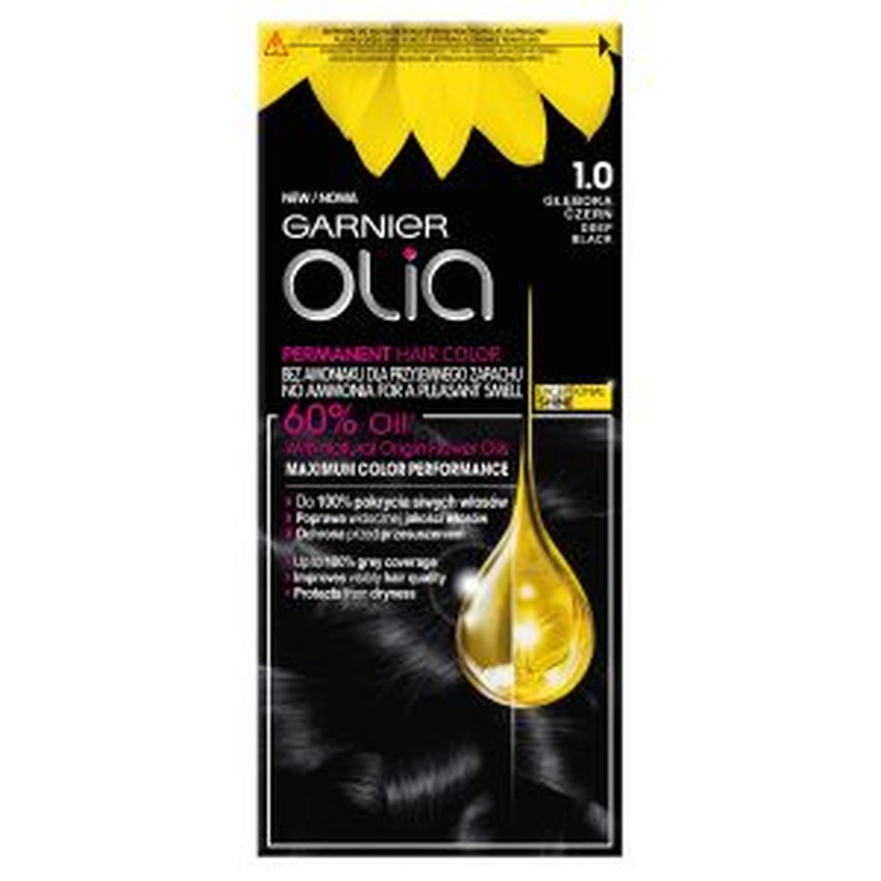 Juuksevärv Olia 1.0 Deep Black, GARNIER, 1 tk