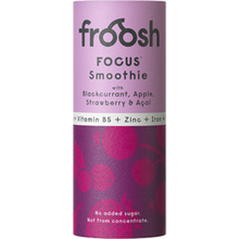 Smuuti Focus mustsõstra, maasika ja acai, FROOSH, 235ml