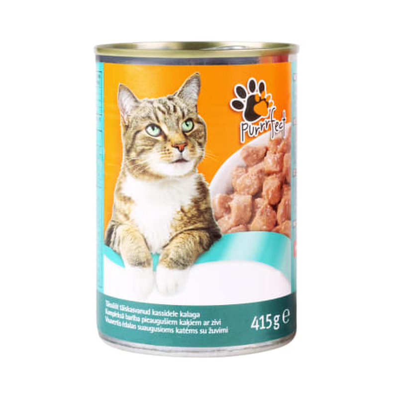 Kassisööt Purrrfect kalaga konserv 415g