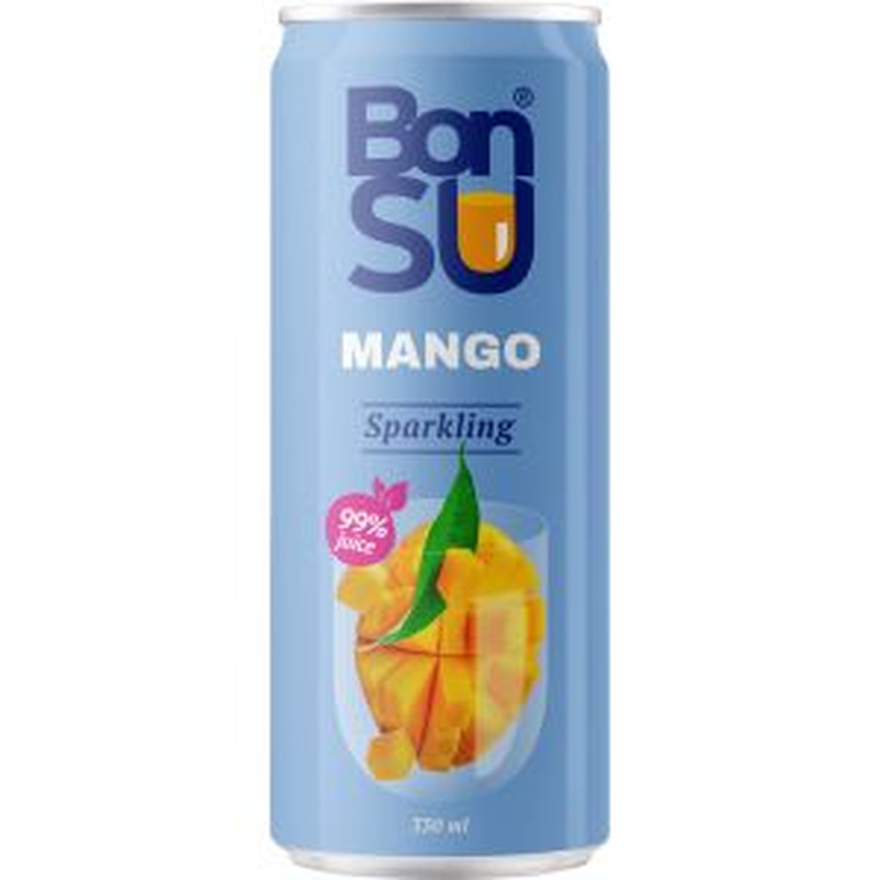 BonSu Karboniseeritud mahlajook mango 0.33L