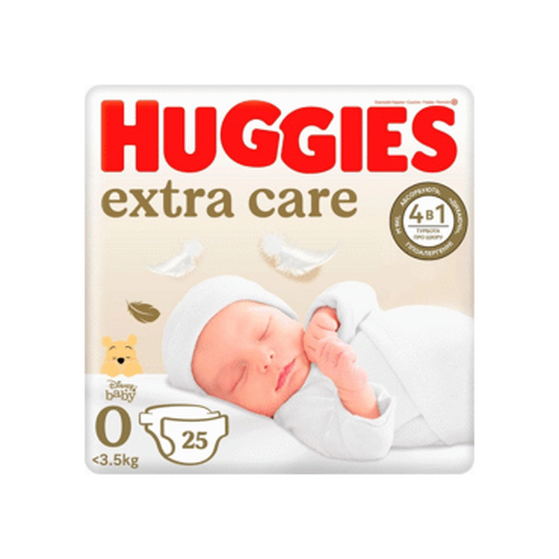 Mähkmed HUGGIES Extra Care 0-3 25tk