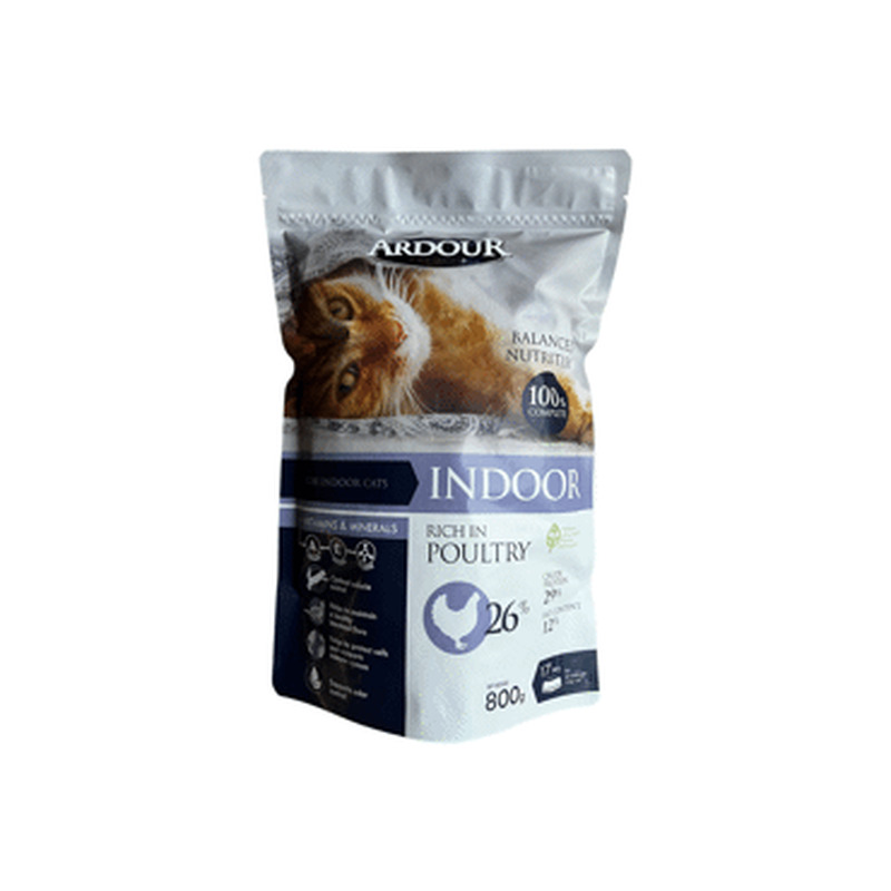 Kuiv kassitoit ARDOUR linnul 800g indoor