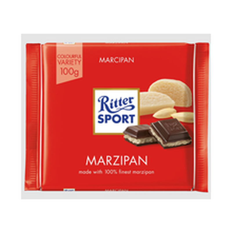 Ritter Sport tume šokolaad martsipanitäidisega 100g