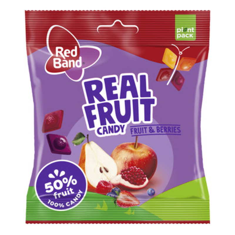 RED BAND kummikommid REAL FRUITS BERRIES 100G