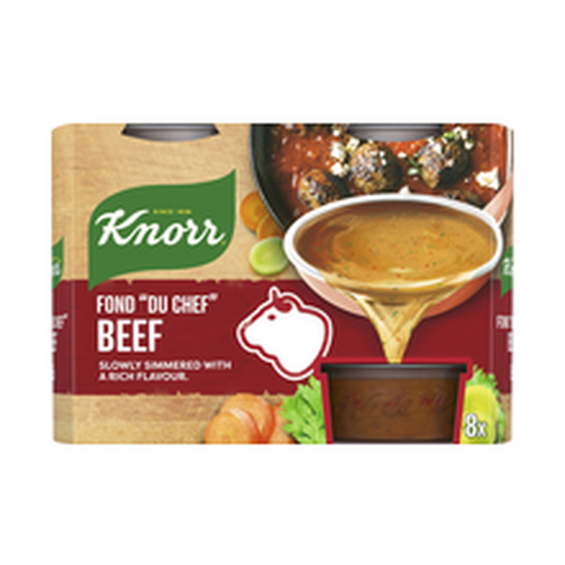 Knorr fond „du chef” veiselihapuljongikontsentraadi portsjonid 8x28g