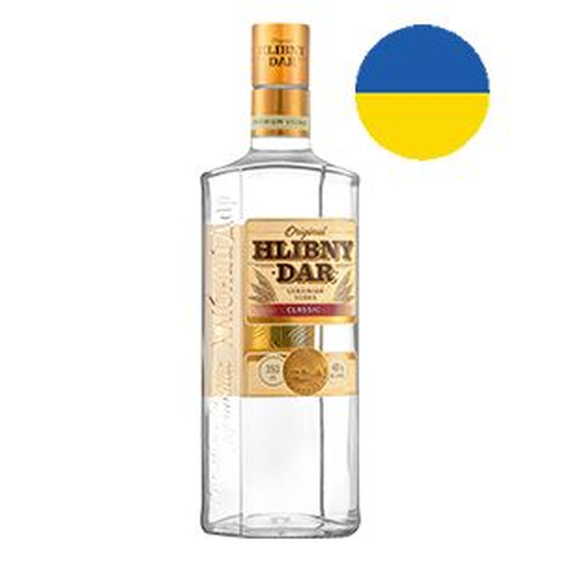 Hlibny Dar Classic Vodka viin 40% vol 0.35L