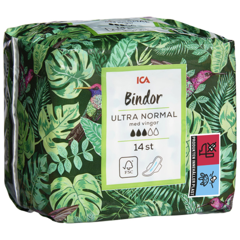 Hügieenisidemed ICA ultra normal tiibadega 14tk