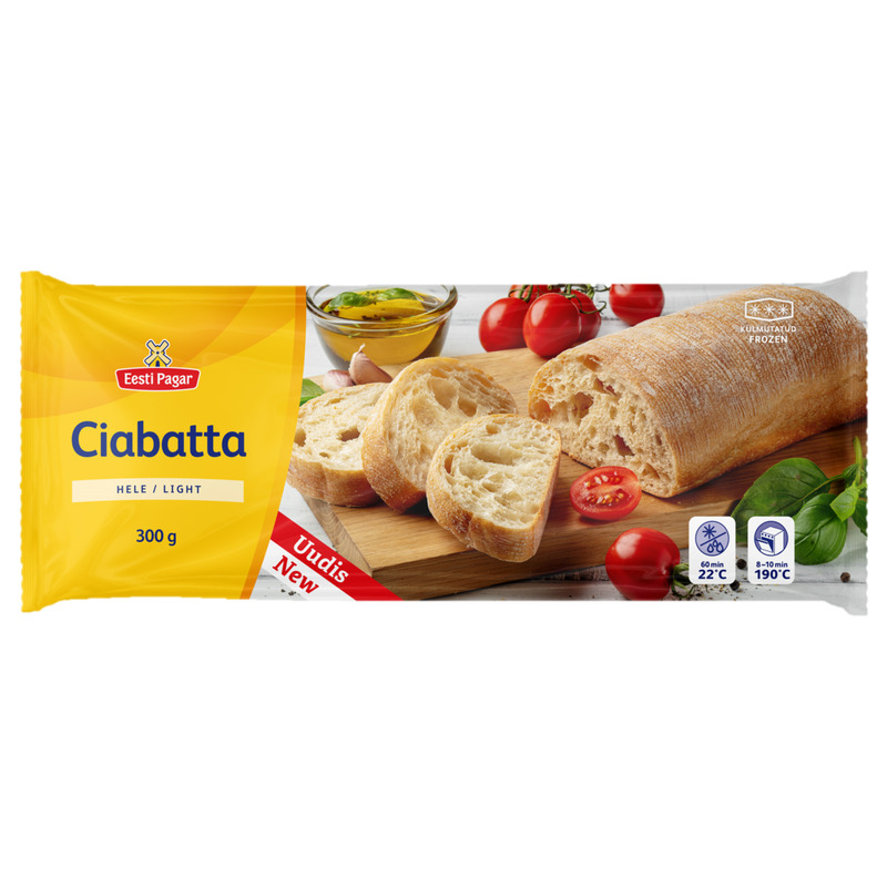 Ciabatta hele, EESTI PAGAR, 300 g