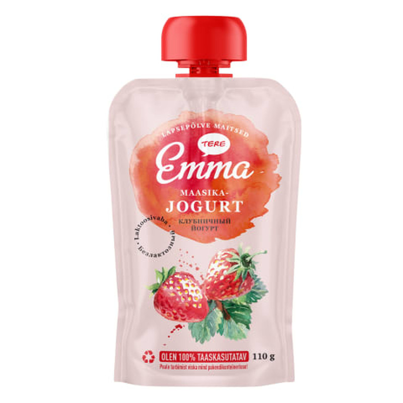 Jogurt maasika Emma laktoosivaba 110g