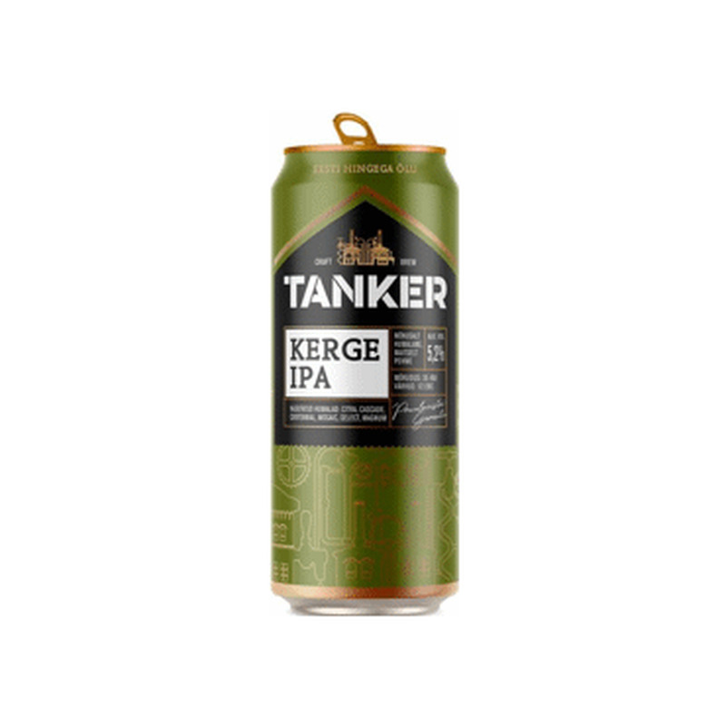 Hele õlu TANKER Kerge IPA 5.2% 500ml