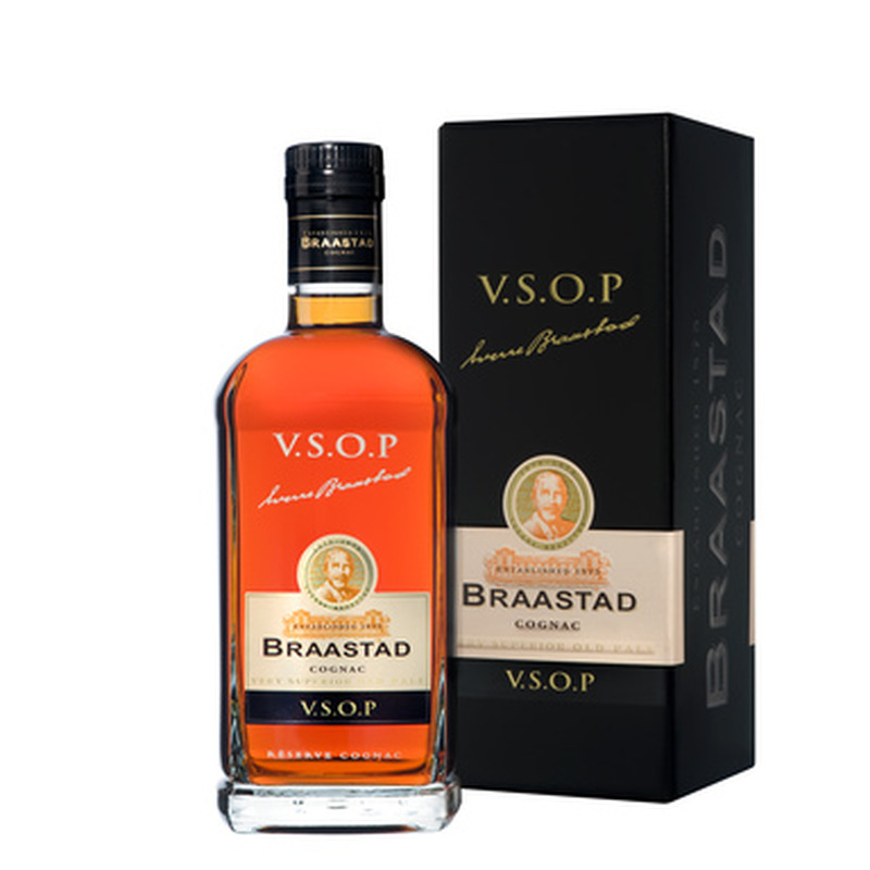 BRAASTAD Cognac VSOP 40% 70cl (karbis)