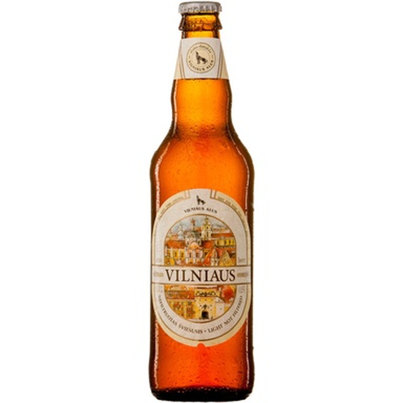 VILNIAUS õlu hele 5,2% 50cl (pudel)