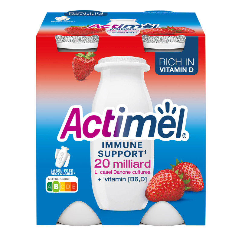 Jogurtijook maasika, ACTIMEL, 4 x 100 g