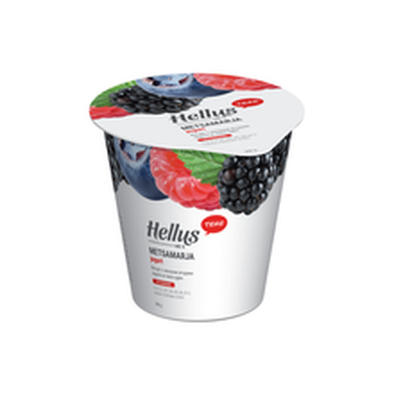 Jogurt metsamarja, 3-me bakteriga, HELLUS, 350 g