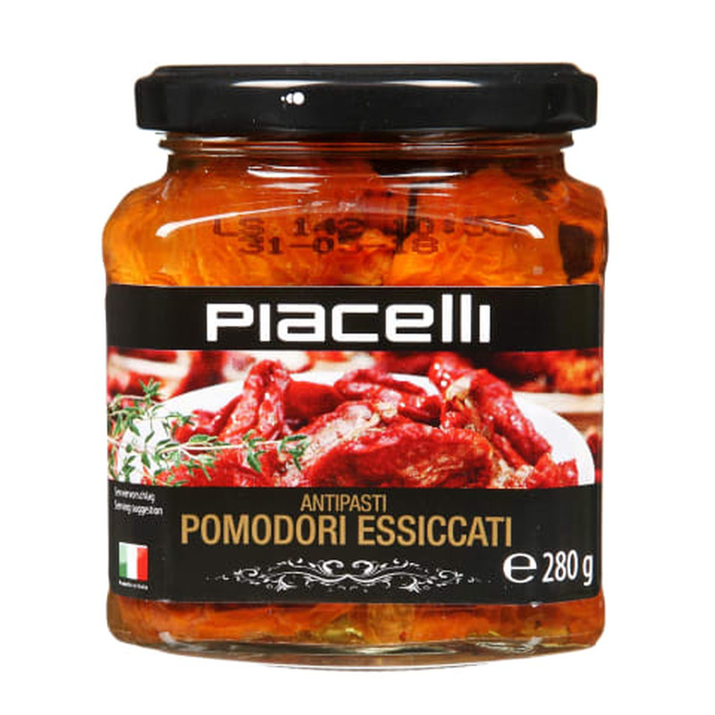 Päikesekuivatatud tomatid Piacelli 280g/148g