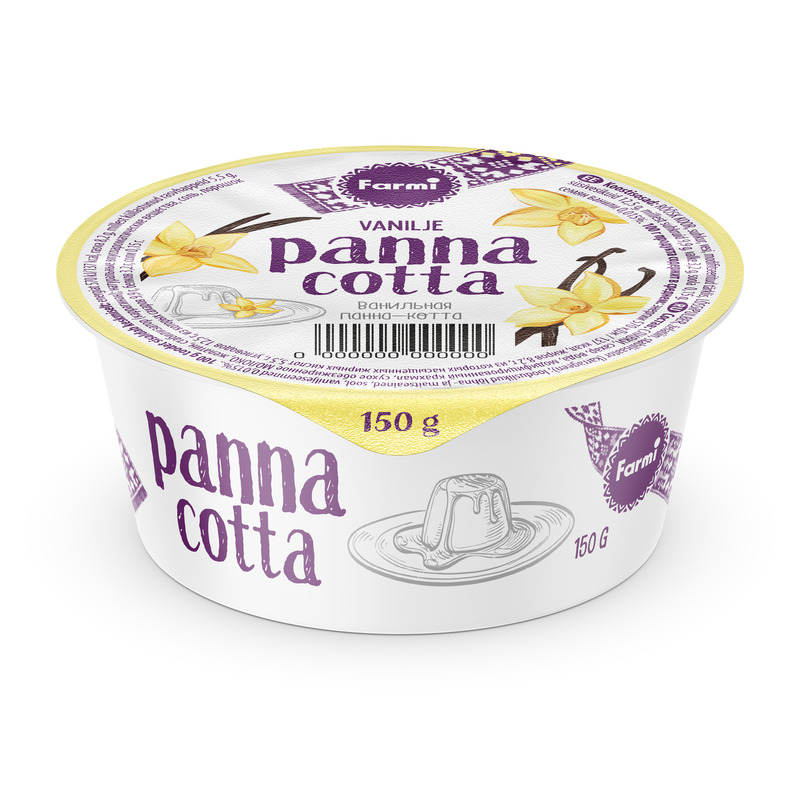 Vanilje panna cotta, FARMI, 150 g