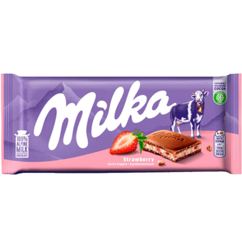 Šokolaad MILKA maasika 100g