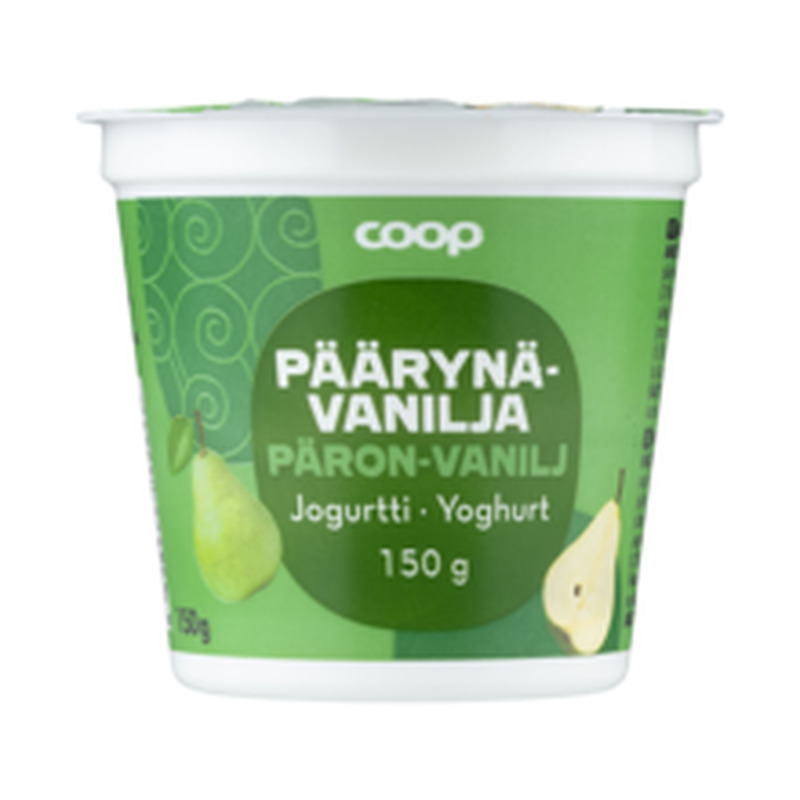 COOP pirni-vanillijogurt 150g