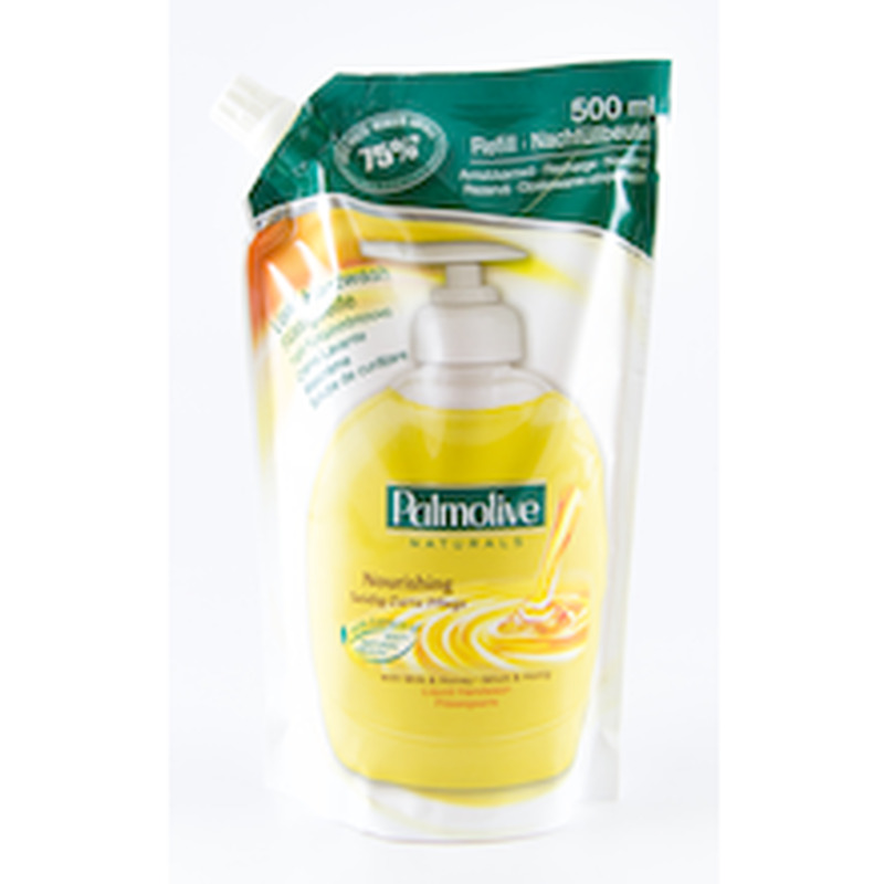 Vedelseep Naturals Milk&Honey täitepakend, PALMOLIVE, 500 ml