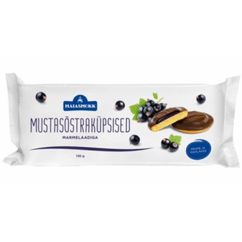 Mustasõstraküpsised marmelaadiga, MAIASMOKK, 130 g