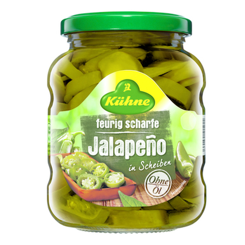 KÜHNE Rohelised jalapenoviilud 330g