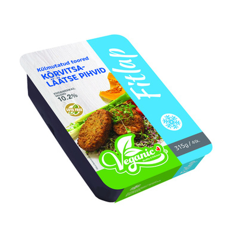 VEGANIC Fitlap Toored kõrvitsa-läätse pihvid 315g (külmut.)