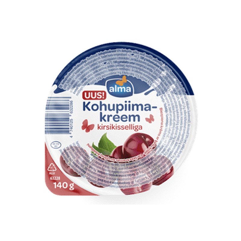 Kohupiimakreem ALMA kirsikisselliga,140g