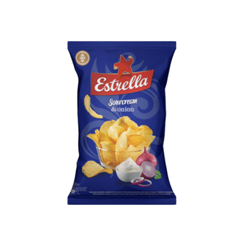 Kartulikrõps hapuk.-sibul.ESTRELLA 130g