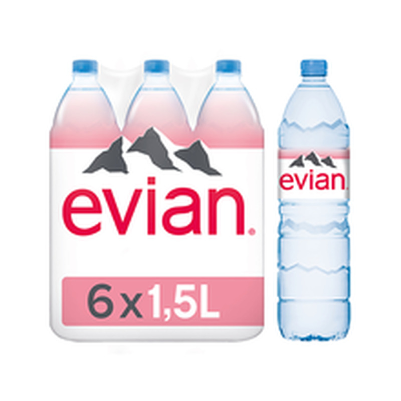 Evian mineraalvesi 6x1,5L