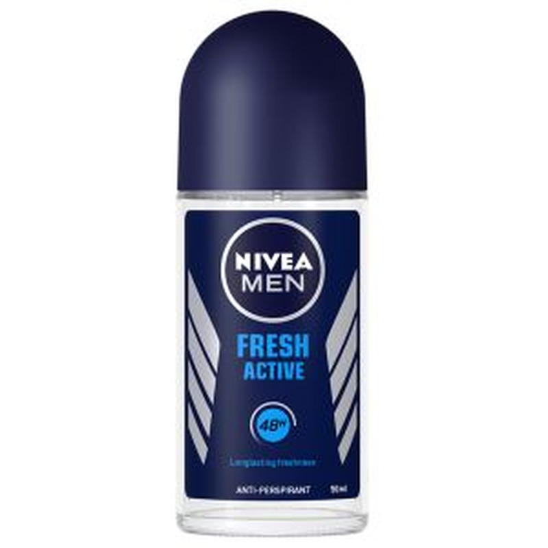 Rulldeodorant Fresh Active meestele, NIVEA, 50 ml