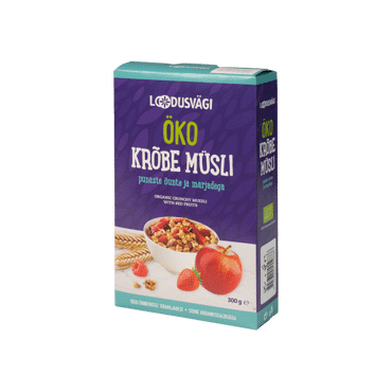 Öko müsli punane õun.ja marjad.300g