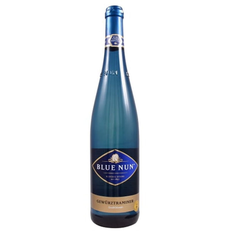 Kaitstud päritolunimetusega vein Blue Nun Gewurztraminer 11%vol 0,75l