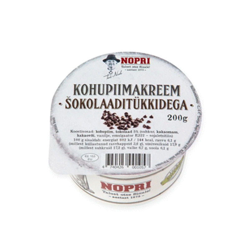 Kohupiimakreem NOPRI šokolaaditükk.,200g