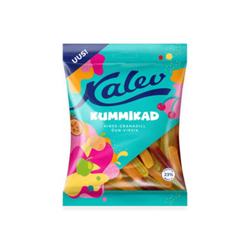 Kummikommid ussikujuliste segu KALEV120g