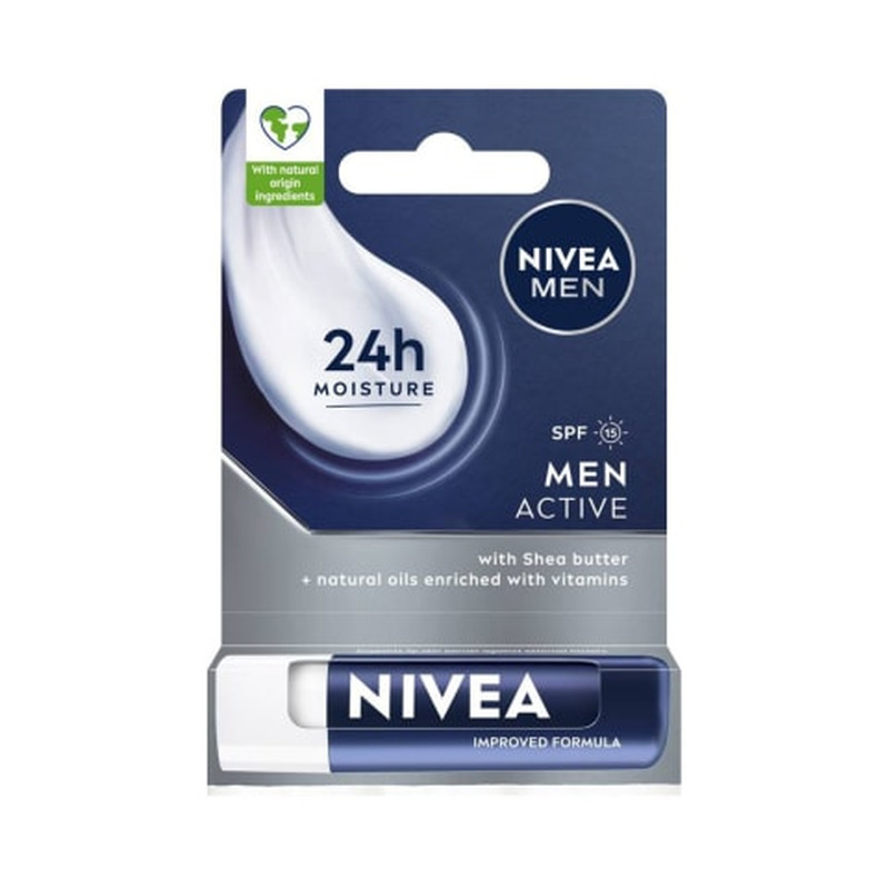 Hügieeniline huulepulk meestele Nivea Lip Care 4,8g