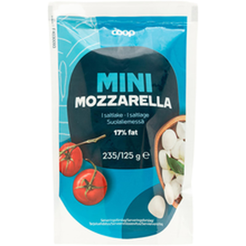 Coop mozzarellakirsid soolvees 17% rasva 125g