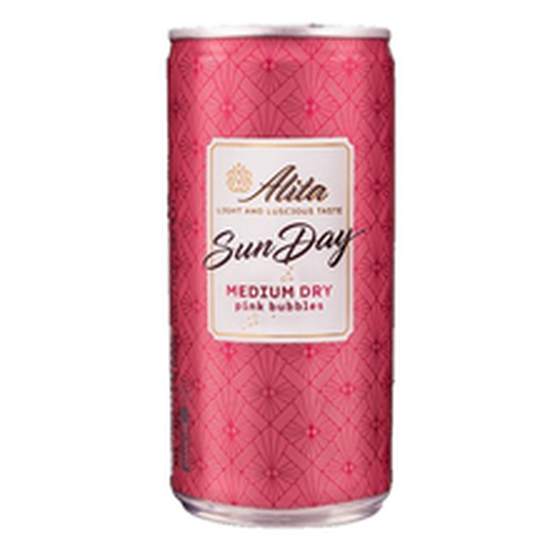 Alita Sunday Pink Medium Dry gaseeritud puuviljavein 7,5%vol 200ml