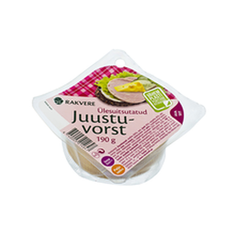 Juustuvorst, viilutatud 190 g