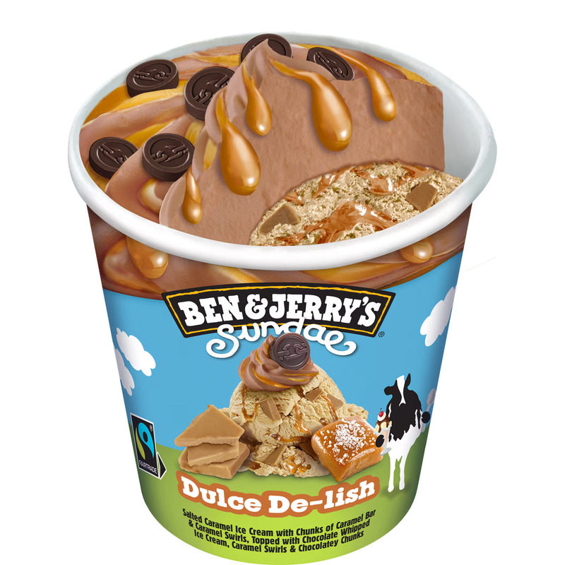 Jäätis Sundae Dulce De-lish, BEN & JERRY'S, 427 ml/350 g