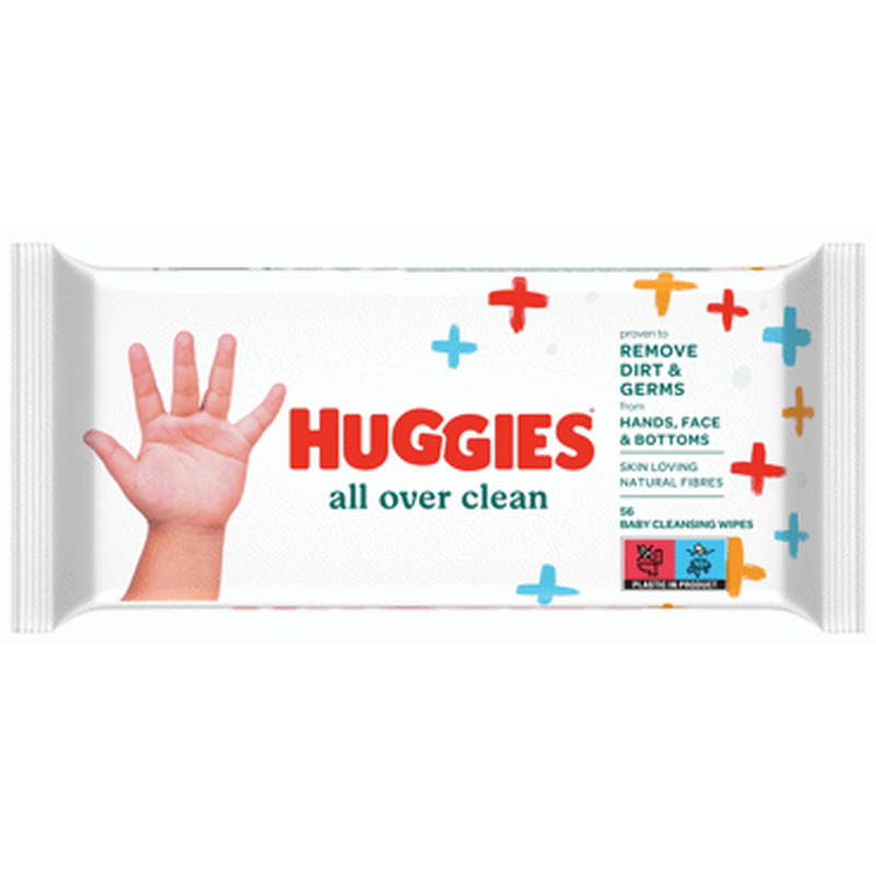 Niisk. salv. HUGGIES All Over Clear 56tk