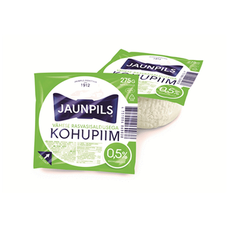 Kohupiim JAUNPILS vah.rasvasis.0.5%,275g