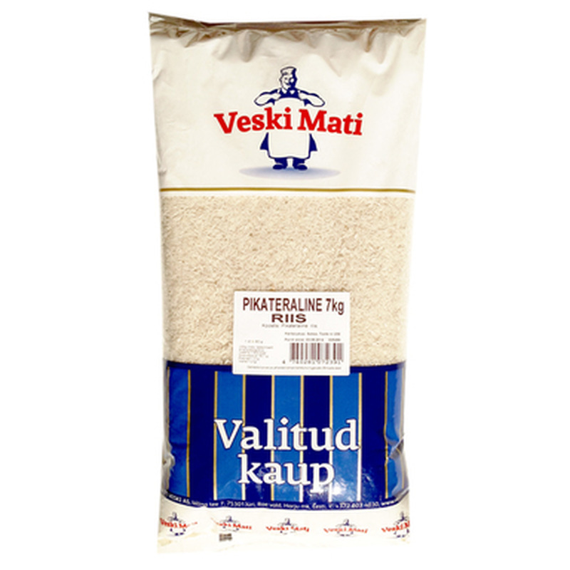 VESKI MATI Pikateraline valge riis 7kg