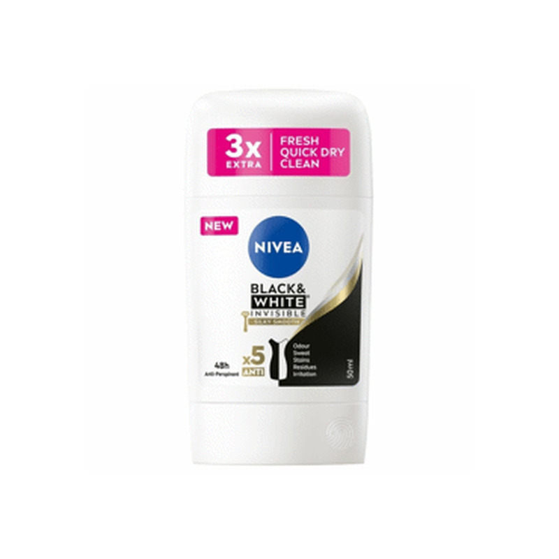 Pulkdeodorant NIVEA B&W Silky Smooth50ml