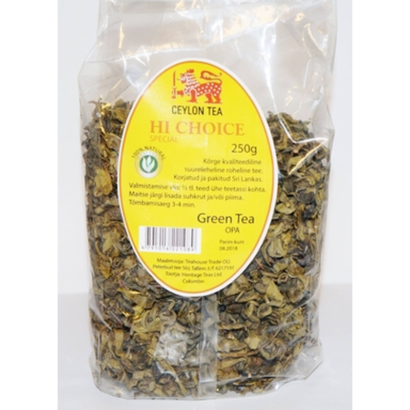 HI CHOICE Suureleheline Tseiloni roheline tee 250g (kilepakk)