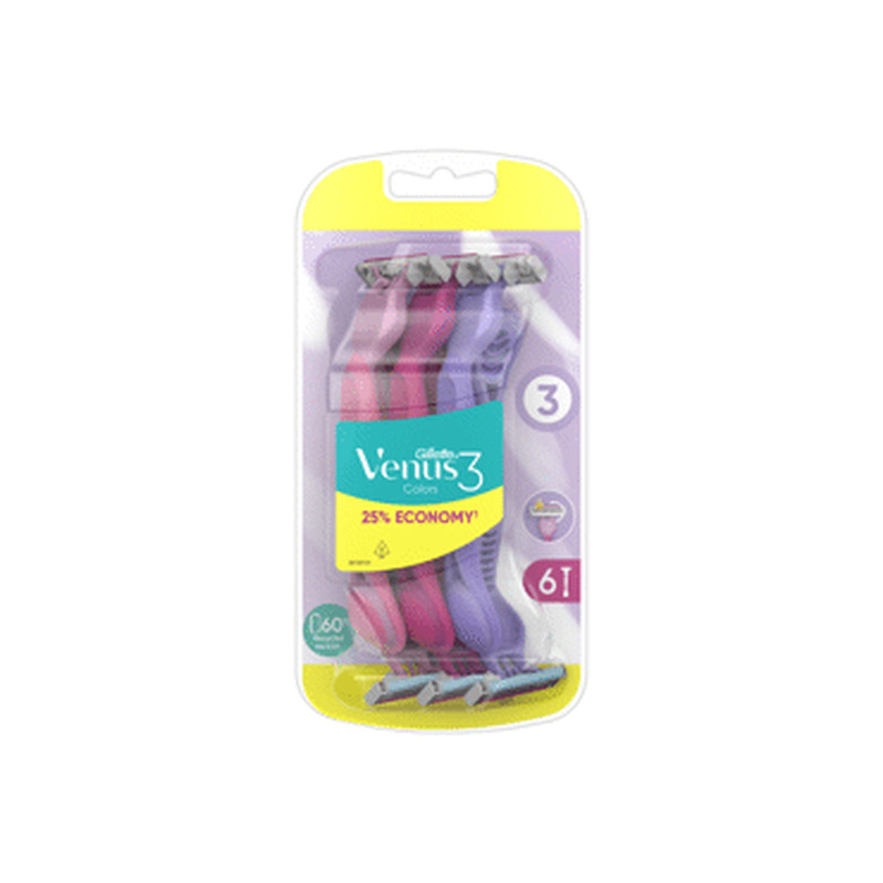 Raseerija GILLETTE Venus Plus Yellow 6tk