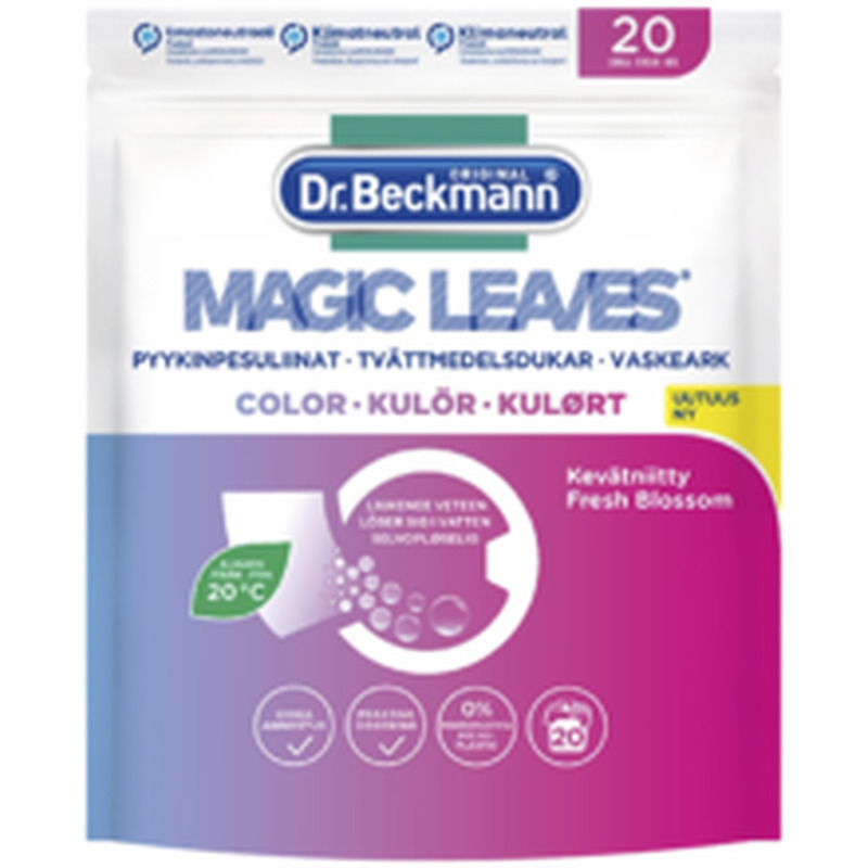 Dr. beckmann pesulehed magic leaves color 20tk