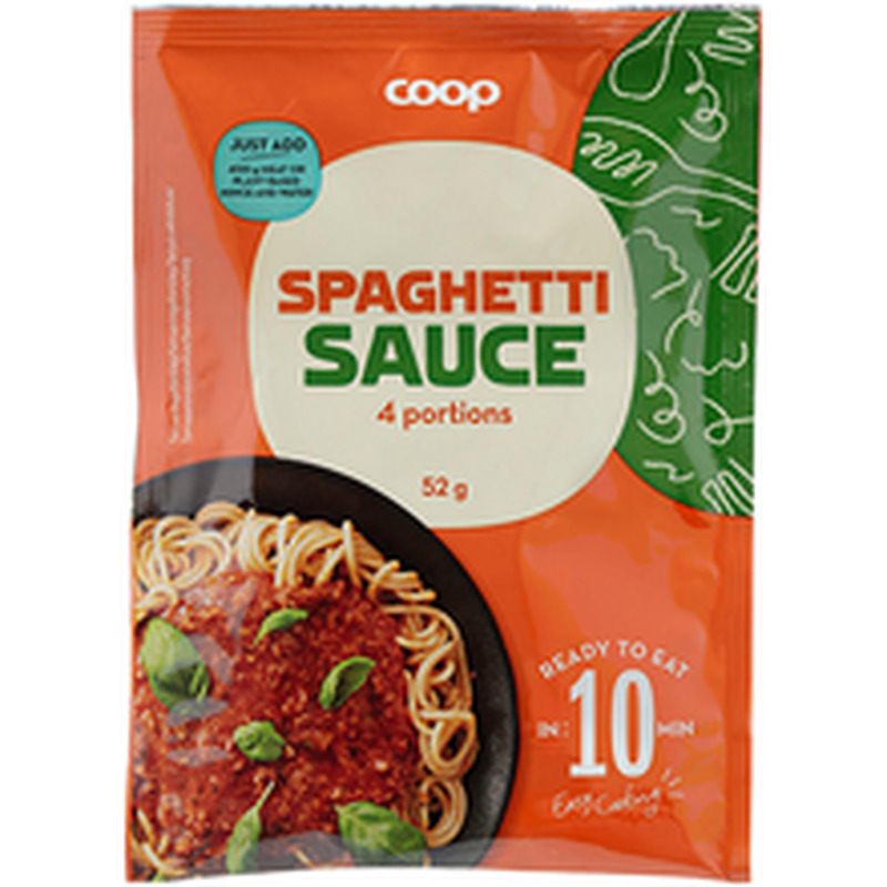 Coop spagettikastmepulber 52g