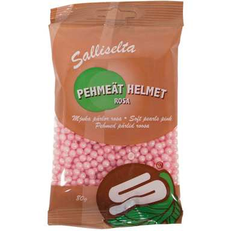 SALLISELTA Suhkrupärlid 80g (roosa, pehmed)